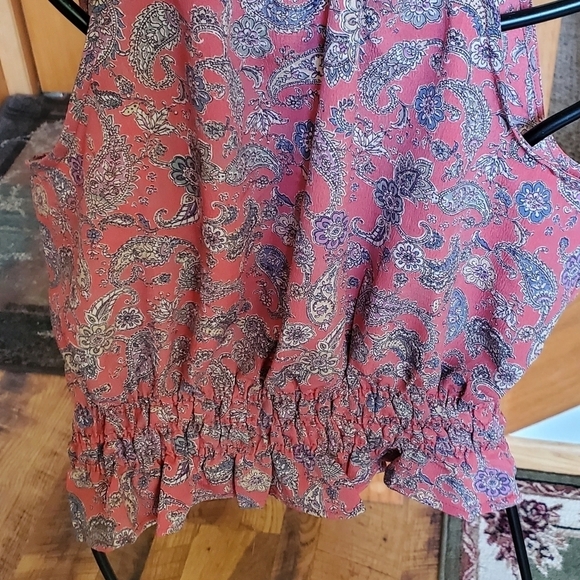 Paper Crane Sleeveless Paisley Spaghetti Strap Sz. M Top - Picture 6 of 11